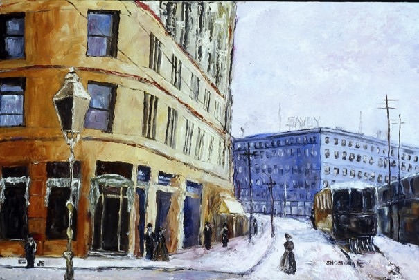 Winter at the Brown Palace Hotel

Oil on Board