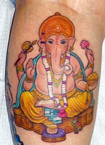Ganesh tattoo; Laura usowski; Lovecraft Tattoo