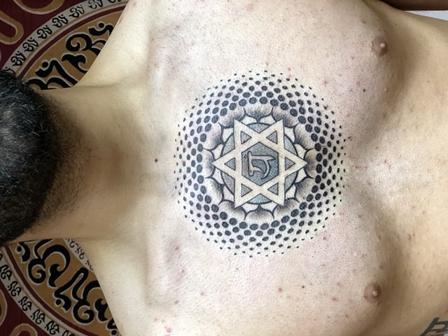 Anahata (heart chakra) tattoo