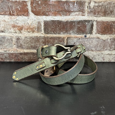 Riding Belt in Water Buffalo Leather 