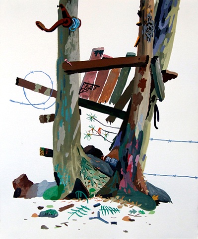 tree house, painting