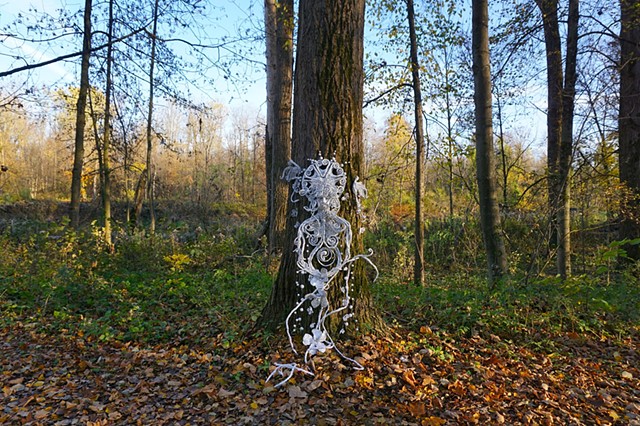 Gandhara Spirit of the woods along the Isar River Germany