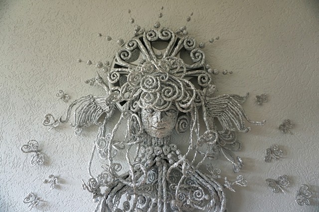 'Tinfoil Gandhara Mother Earth with a halo' 