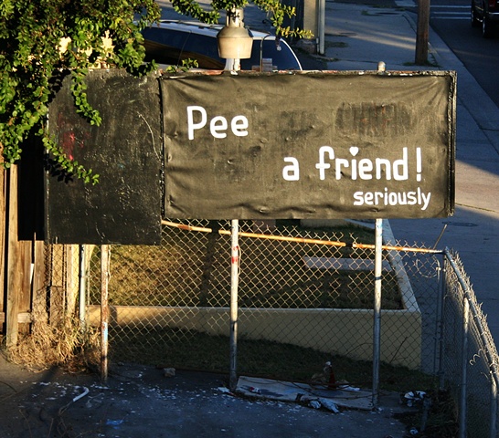 Pee a friend! 