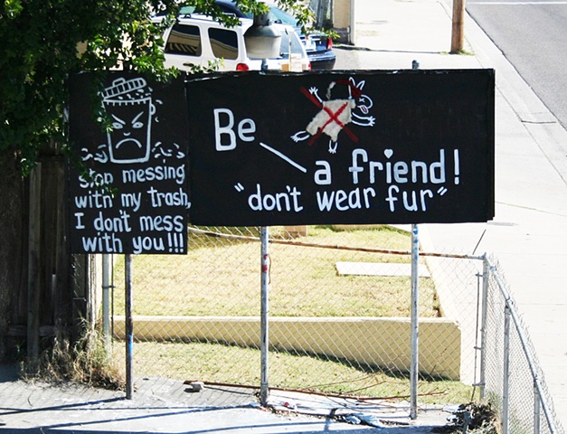 Be a friend! "don't wear fur" 