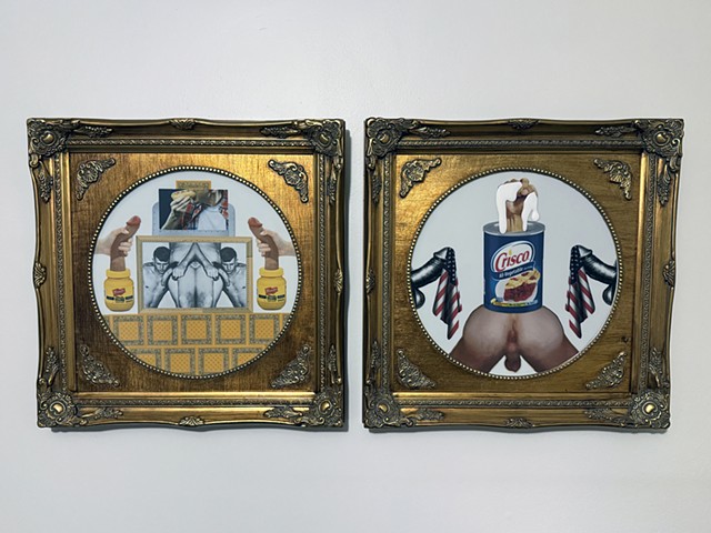 Double Feature: The Handkerchief Code (Mustard & Medium Blue), with Mark Burns