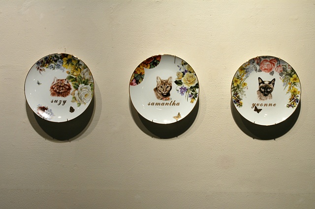 pussy plates, detail