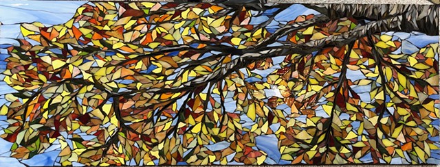 Penn State Health, Milton S. Hershey Medical Center Commission for a patient waiting area in their medical facility. Stained Glass Mosaic
