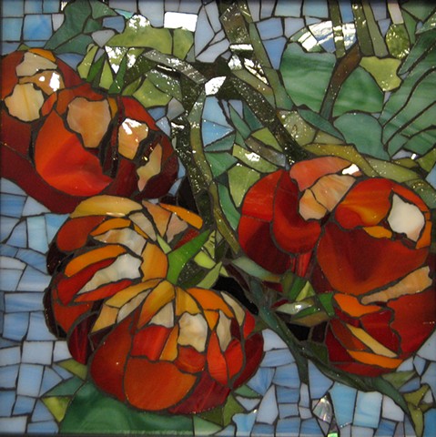 Stained Glass Mosaic Heirloom Tomatos 