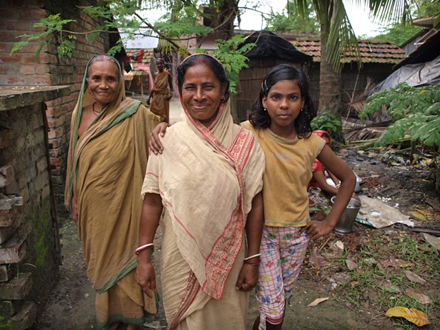 Three village women
