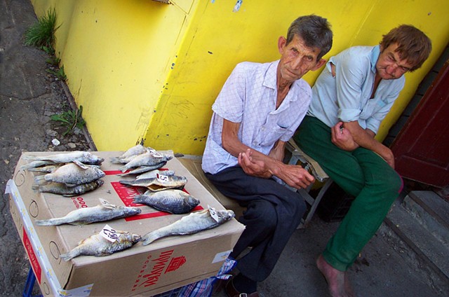Selling salted fish