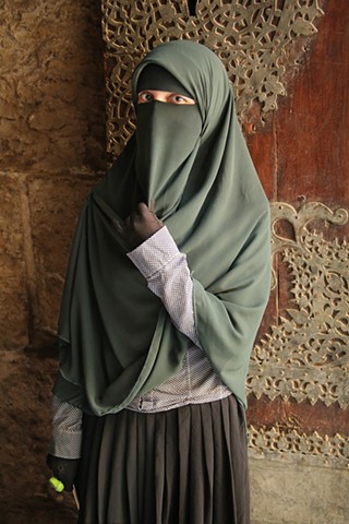 Woman in niqab