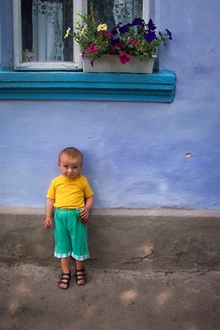 Andriyko at grandmother's house
