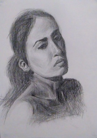 pencil study from reference