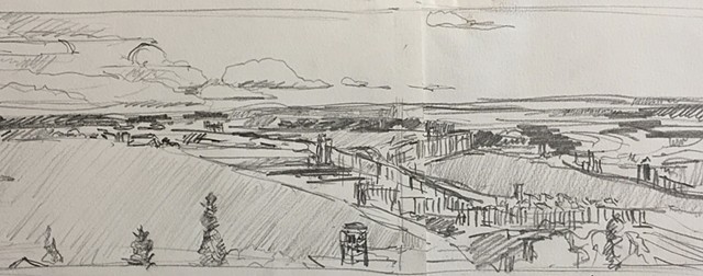 Harbor Panorama Sketch 