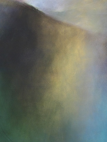 looming, gold, green, splash, water painting, splash painting, coast, surf, new jersey, waves, original art, original painting, acrylic painting