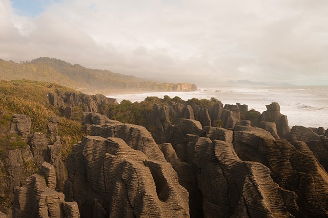 Pancake Rocks at Punakaiki on the west coast of the South Island