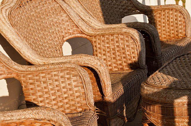 Wicker Chairs on the Porch