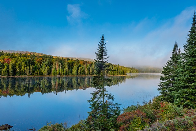 Another view of Brewer Lake in Algonquin Park in the early morning