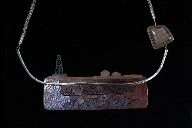 Fracking Necklace #1 detail pendant