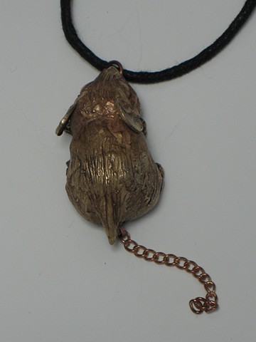 Mouse necklace Advanced Metalsmithing Molly Kasper