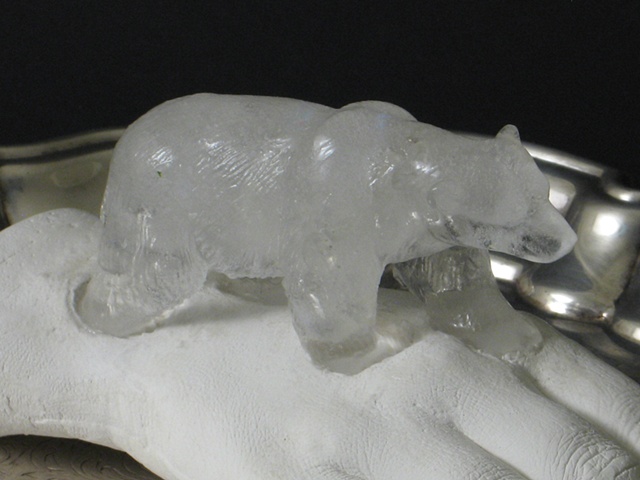 polar bear extinction sculpture