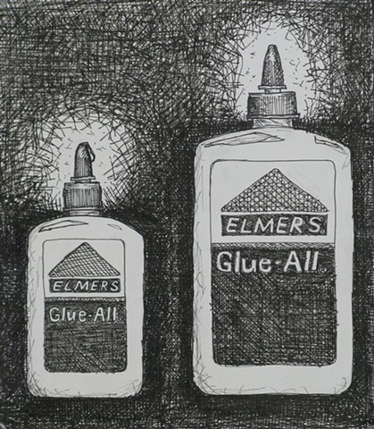 Ink Drawing Pop Art Student Artwork