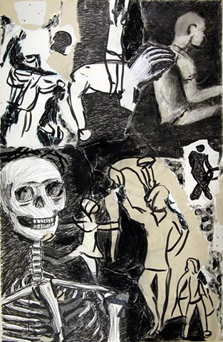 Mixed Media Drawing Student Work