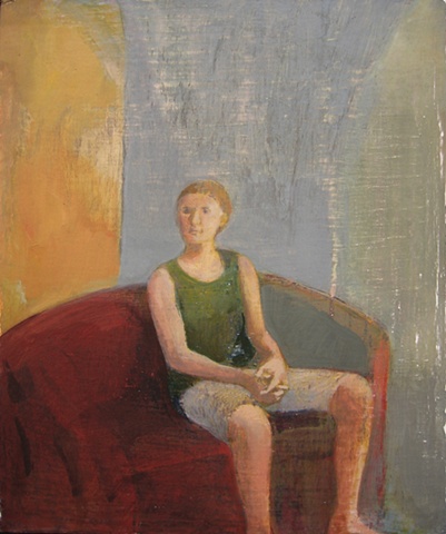 Seated figure