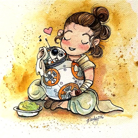 Rey and BB8