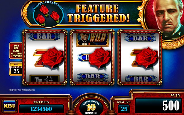 The Godfather, Free spins screen