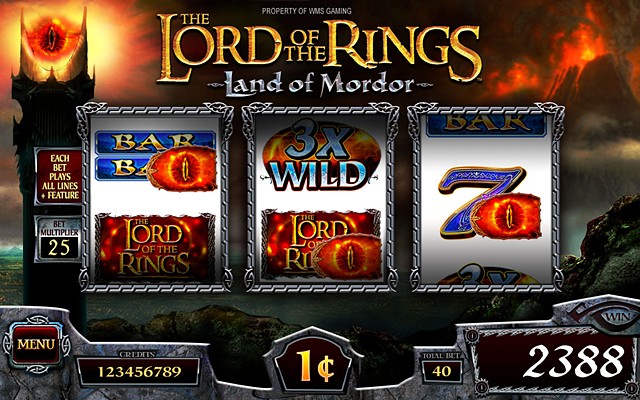 Lord of the Rings 3RM-Land of Mordor, Base screen