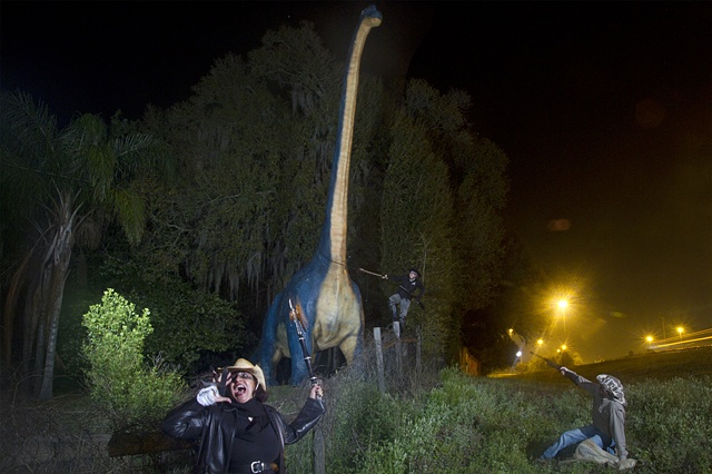 brontosaures david tamargo plant city tampa dinosaur world lindsay scoggins, dinosaur hunting in tampa