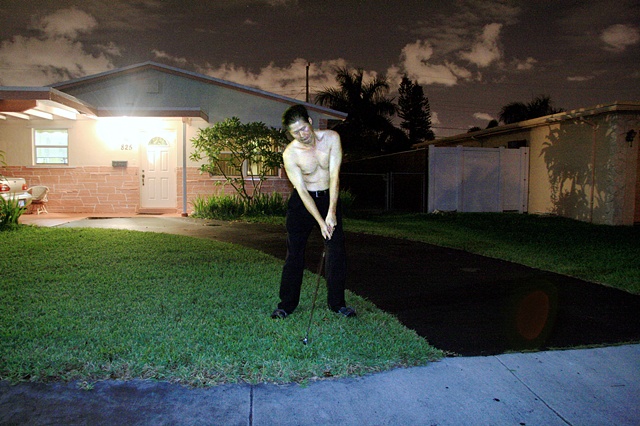 Ft. Lauderdale, Florida midnight golfer in fort lauderdale