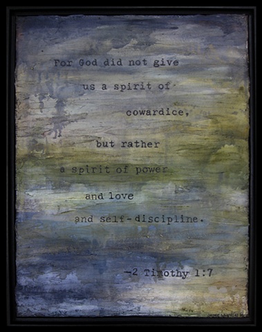 Timothy art, scripture, Jaime Winton, abstract, blue, green