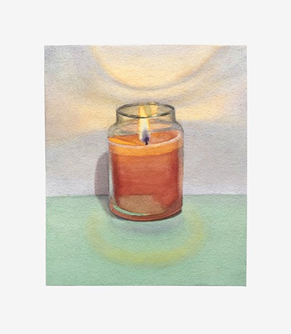 Untitled (orange candle)