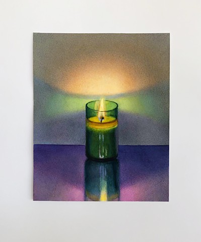 Untitled (green candle)