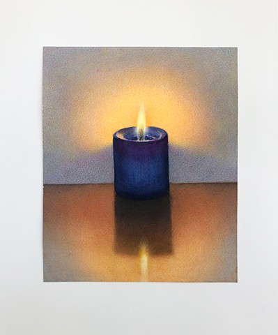 Untitled (blue candle) 