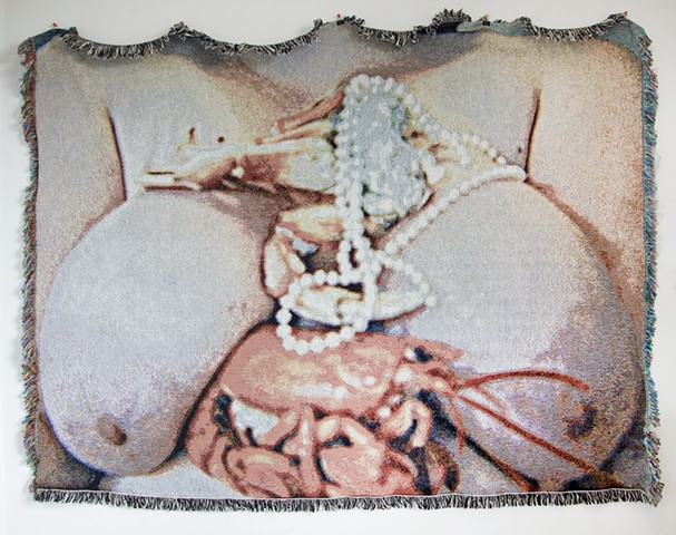 Untitled Tapestry (Crustaceans and Pearls)