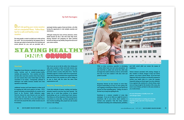 Magazine Article Spread Layout