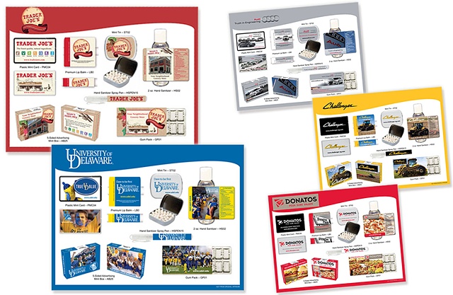 Virtual PDF presentations for promotional products
