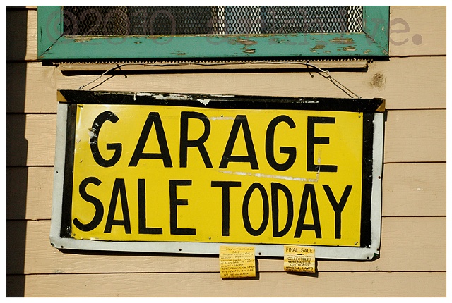 garage sale today