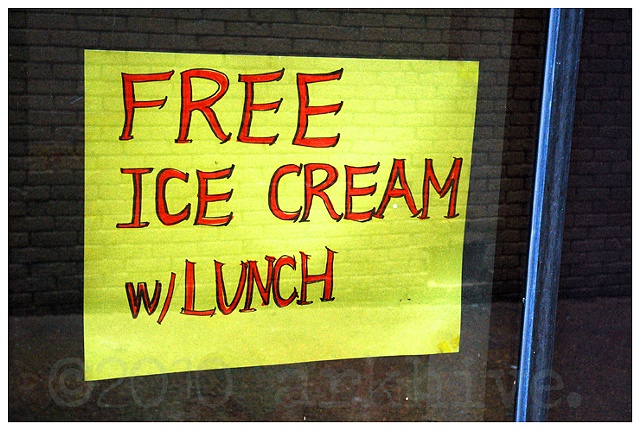 'free ice cream'