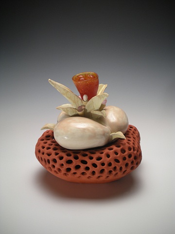 Helen Otterson succulent cactus sculpture clay ceramic california glass