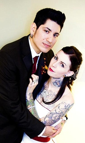 A wedding photo of us