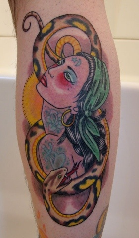 james moller wulfe stina sardinha gypsy snake tattoo tattoo junkies, traditional, wulfe, art, stina, tat, tattoo, portsmouth, NH, boston, cool tattoo, ink, new hampshire, hobos, iron works, piercing, james, christina, sardinha