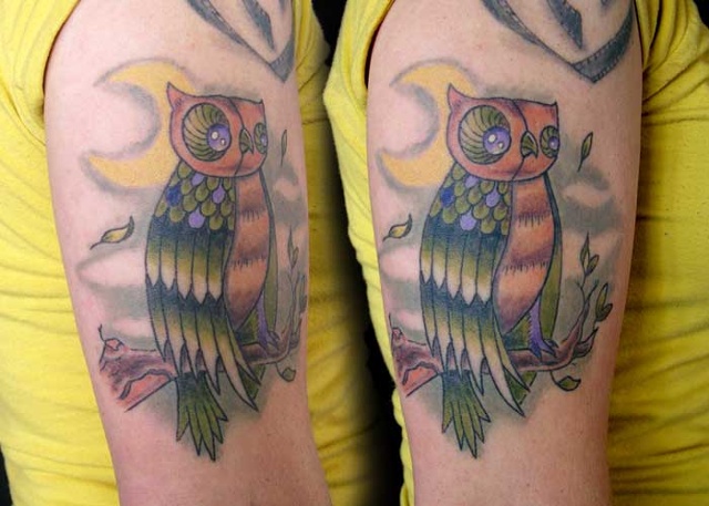 Owl Tattoo, Portsmouth, NH, Tattoo Junkies, 