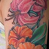 Flowers on arm