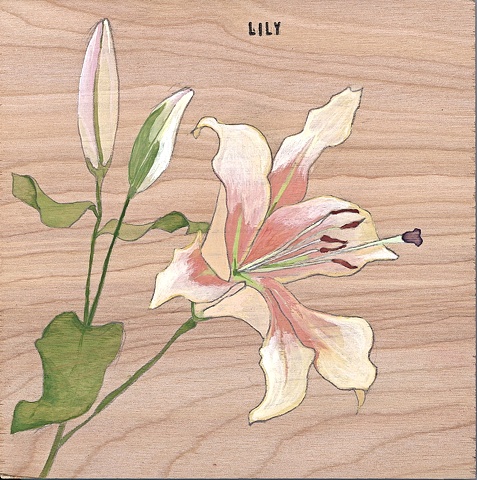 Lily on Wood