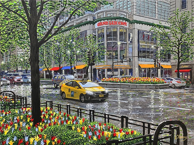 "Early Spring on the Avenue"